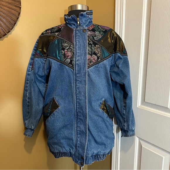 Women Vintage Denim vintage 80’s lined be in the current seen denim jacket - Picture 11 of 16